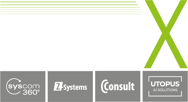 crewX Unternehmensgruppe mit syscom360°, Z-Systems, Connect Consult und UTOPUS